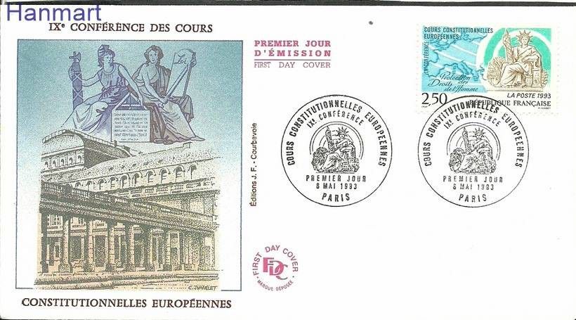 Znaczek Francja 1993 Mi 2954 FDC