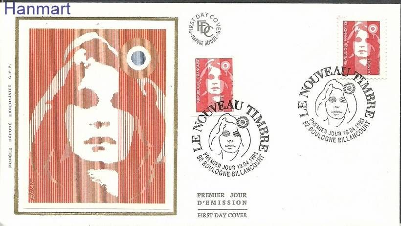 Znaczek Francja 1993 Mi S2945+2946 FDC