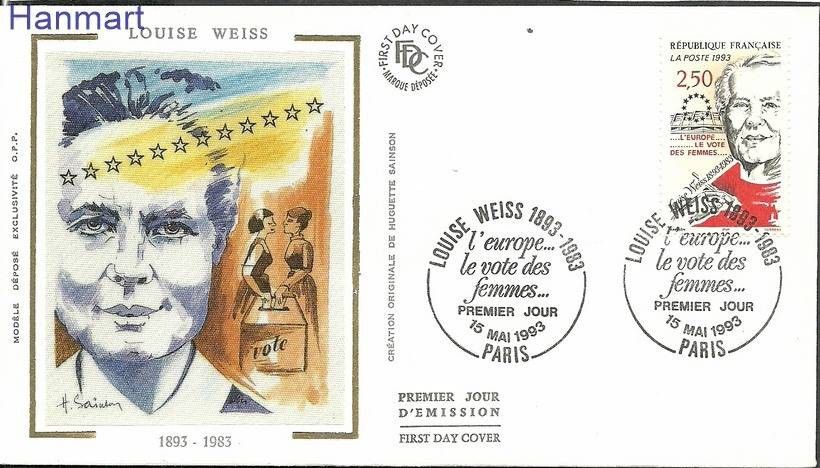 Znaczek Francja 1993 Mi S2956 FDC