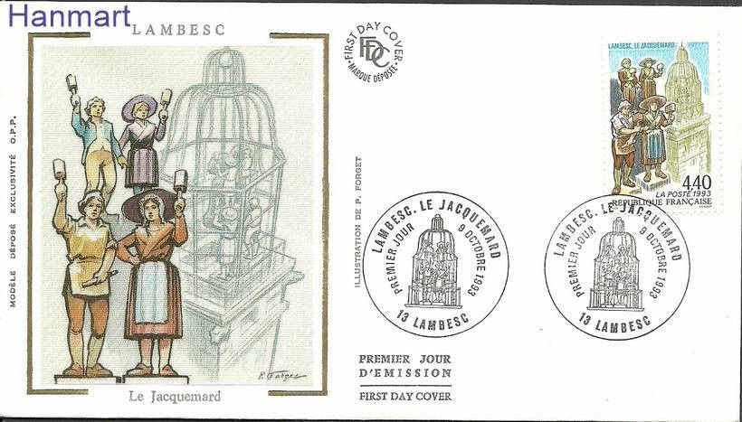 Znaczek Francja 1993 Mi S2980 FDC