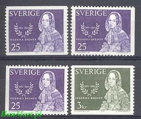 Znaczek Szwecja 1965 Mi 540a,dl,dr-541a Czyste **