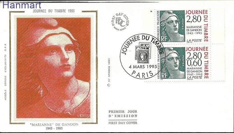 Znaczek Francja 1995 Mi S3076-3077 FDC