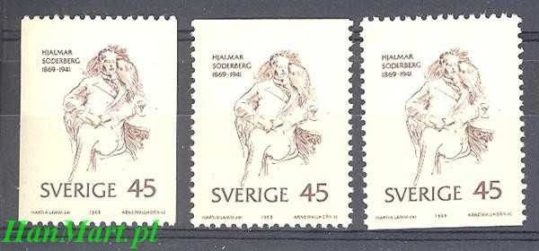 Znaczek Szwecja 1969 Mi 653c,do,du Czyste **