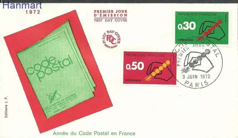 Znaczek Francja 1972 Mi 1795-1796 FDC