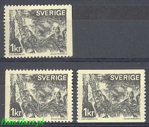 Znaczek Szwecja 1970 Mi 689a,dl,dr Czyste **