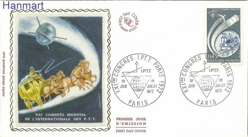 Znaczek Francja 1972 Mi S1801 FDC
