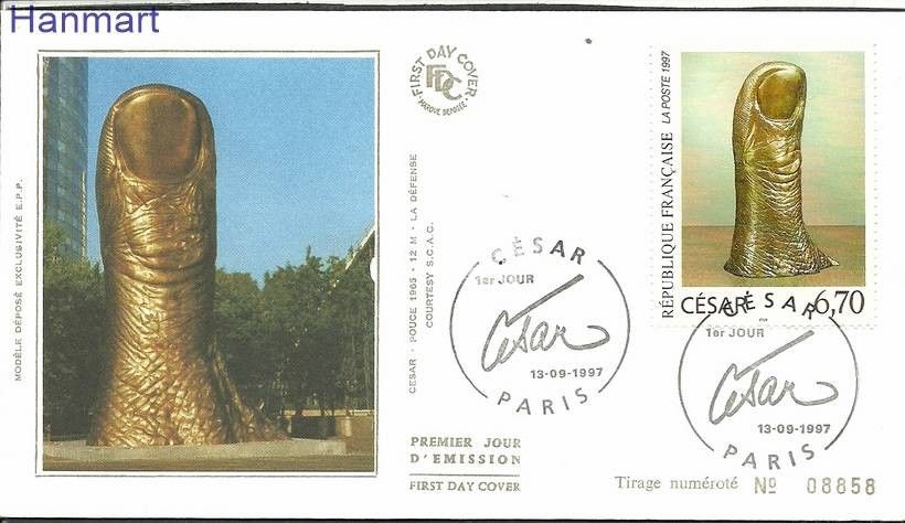 Znaczek Francja 1997 Mi S3232 FDC
