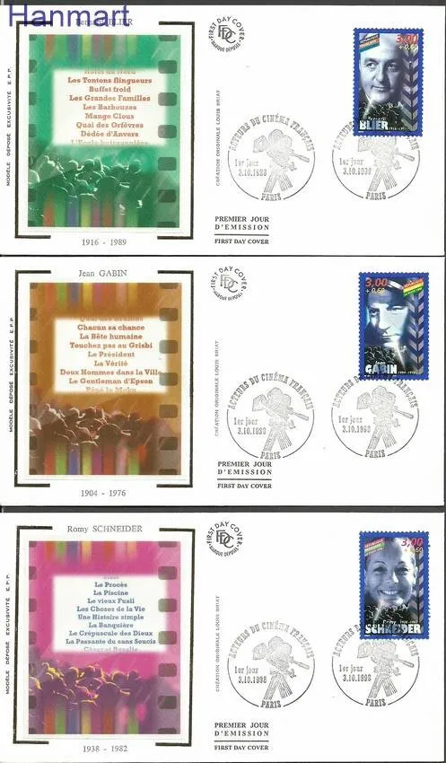 Znaczek Francja 1998 Mi S3331-3336 FDC
