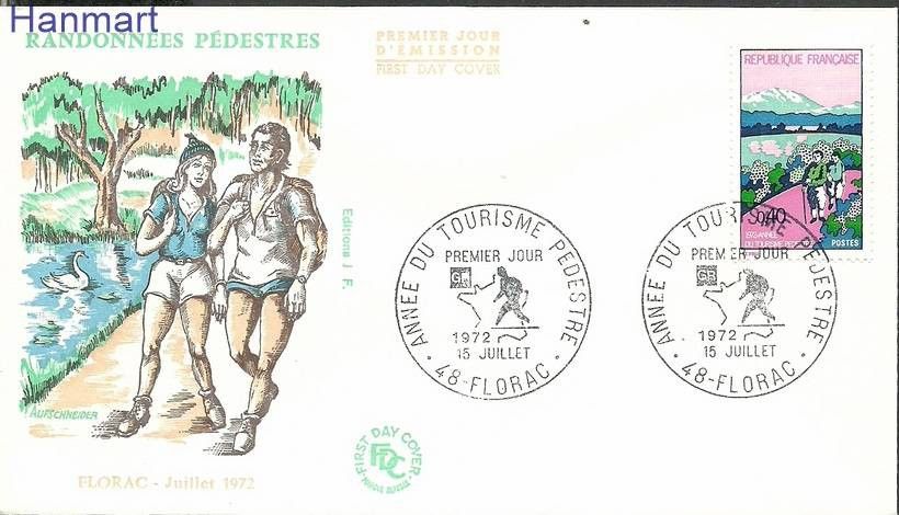 Znaczek Francja 1972 Mi 1803 FDC