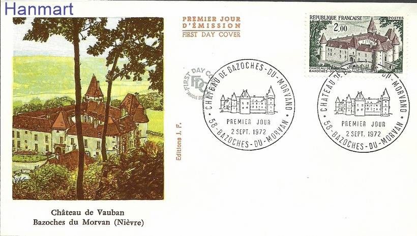 Znaczek Francja 1972 Mi 1805 FDC