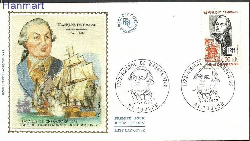 Znaczek Francja 1972 Mi S1806 FDC