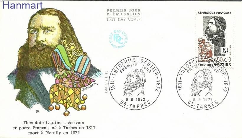 Znaczek Francja 1972 Mi 1807 FDC