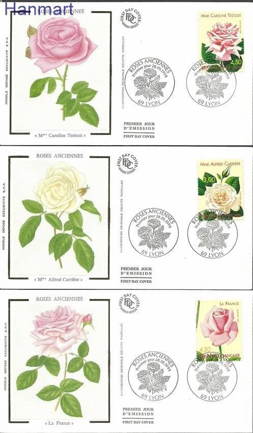 Znaczek Francja 1999 Mi S3389-3391 FDC