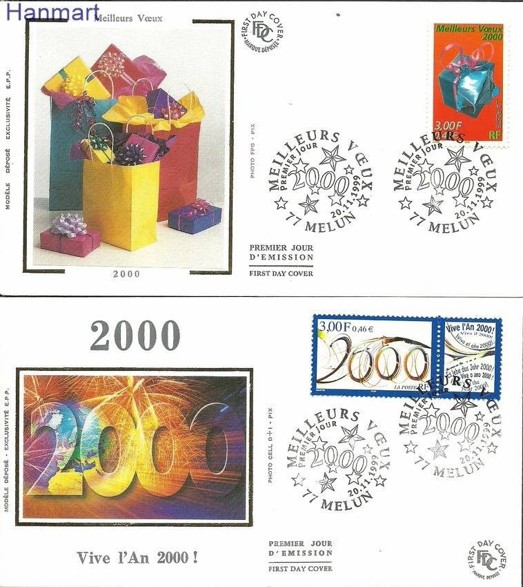 Znaczek Francja 1999 Mi S3431-3432 FDC