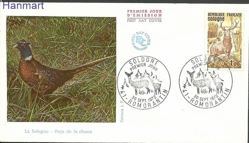 Znaczek Francja 1972 Mi 1808 FDC