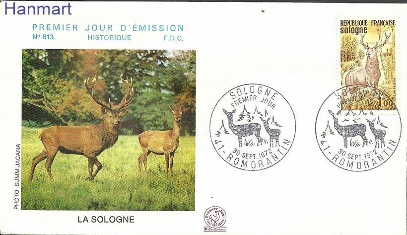 Znaczek Francja 1972 Mi 1808c FDC