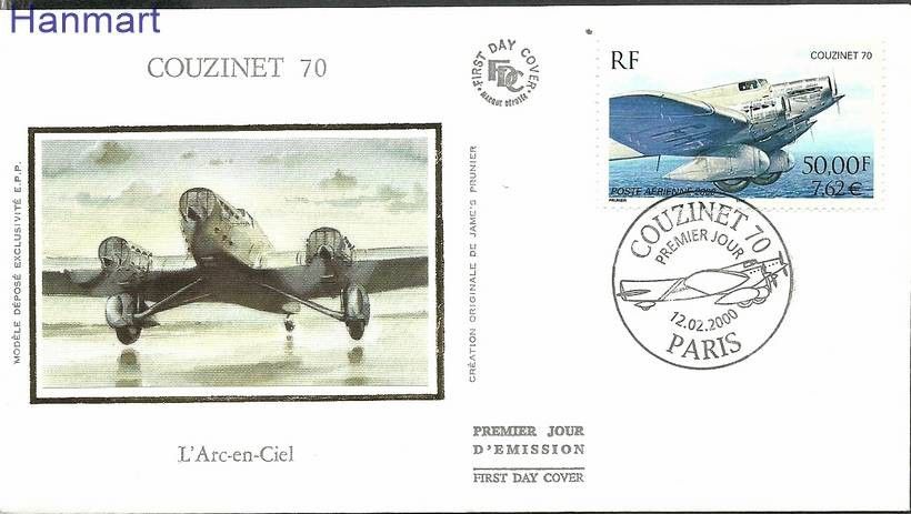 Znaczek Francja 2000 Mi S3441 FDC