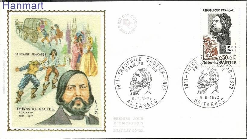 Znaczek Francja 1972 Mi S1807 FDC