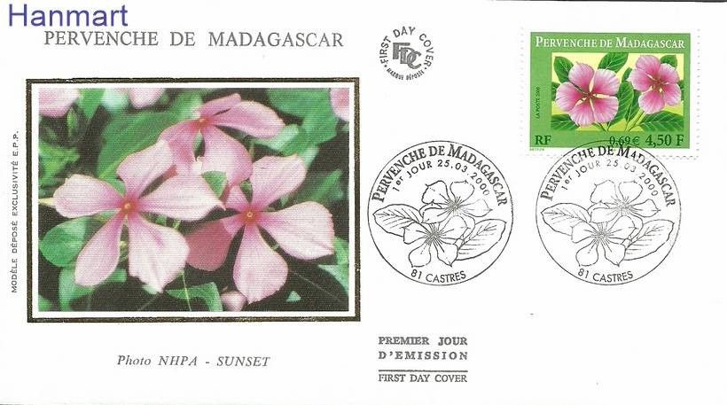 Znaczek Francja 2000 Mi S3447 FDC