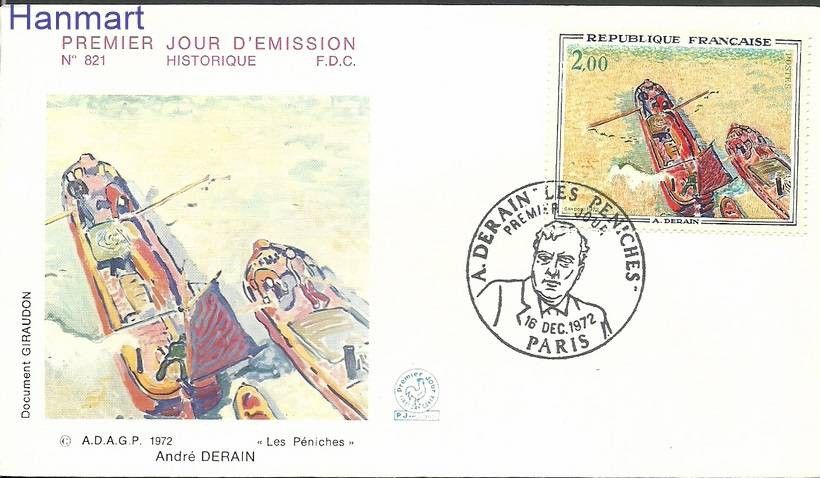 Znaczek Francja 1972 Mi 1814b FDC