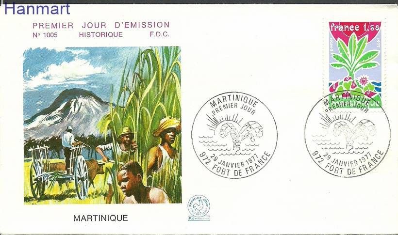 Znaczek Francja 1977 Mi 2009 FDC