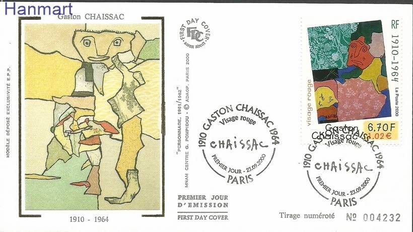 Znaczek Francja 2000 Mi S3490 FDC