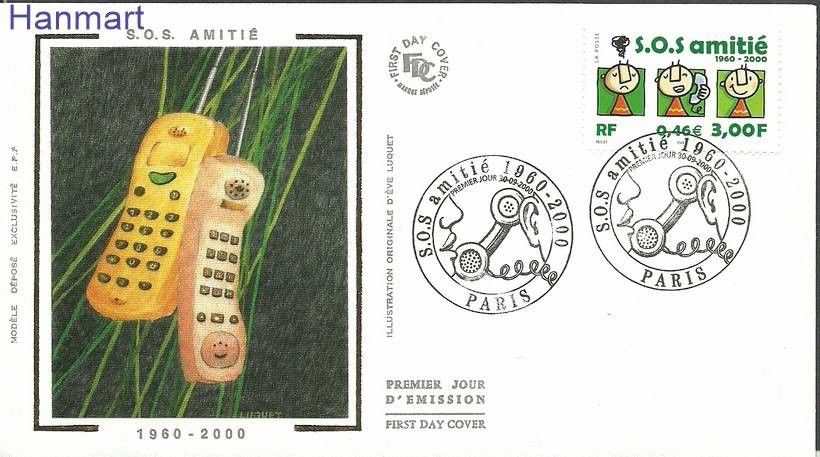 Znaczek Francja 2000 Mi S3496 FDC