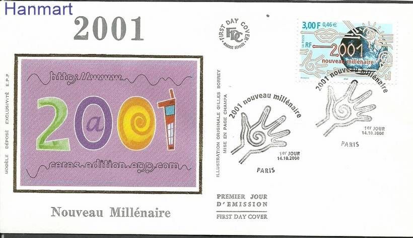 Znaczek Francja 2000 Mi S3497 FDC