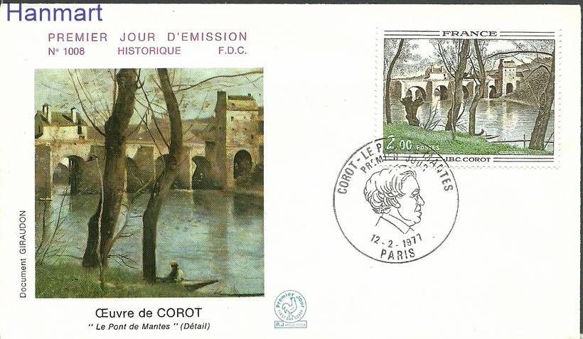 Znaczek Francja 1977 Mi 2012b FDC