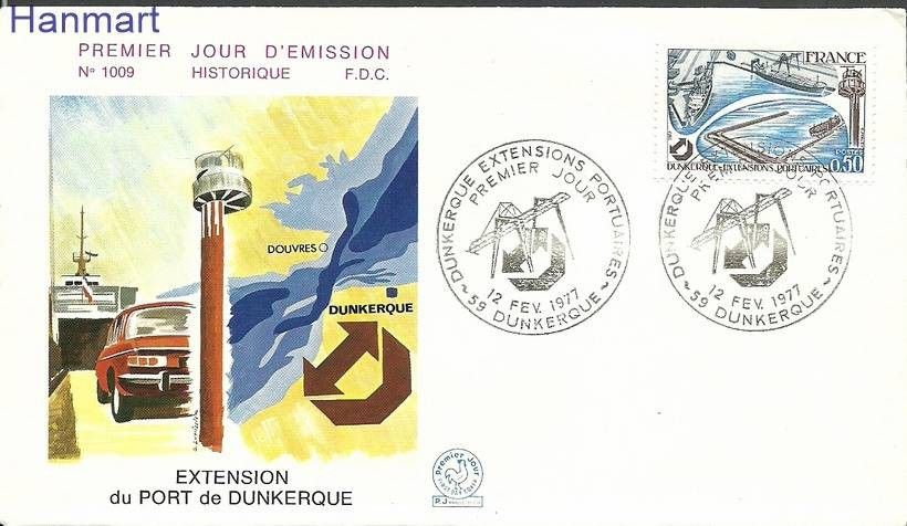 Znaczek Francja 1977 Mi 2013 FDC