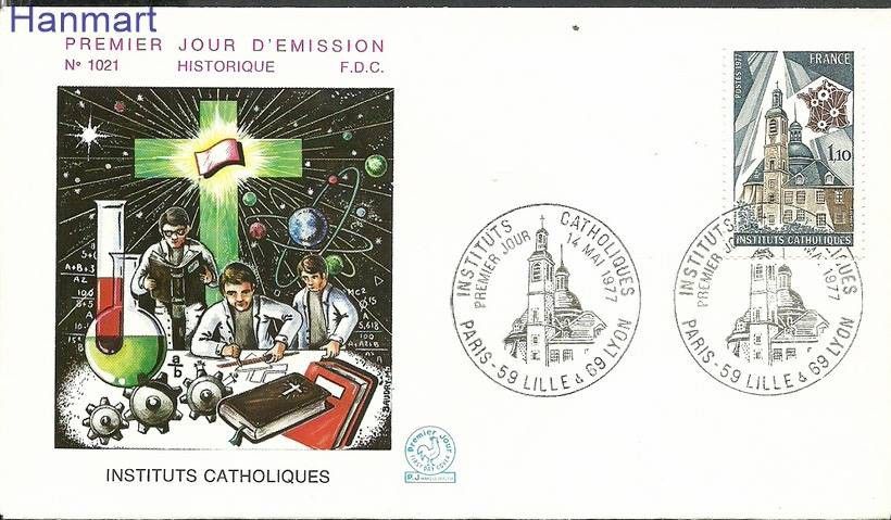 Znaczek Francja 1977 Mi 2029 FDC