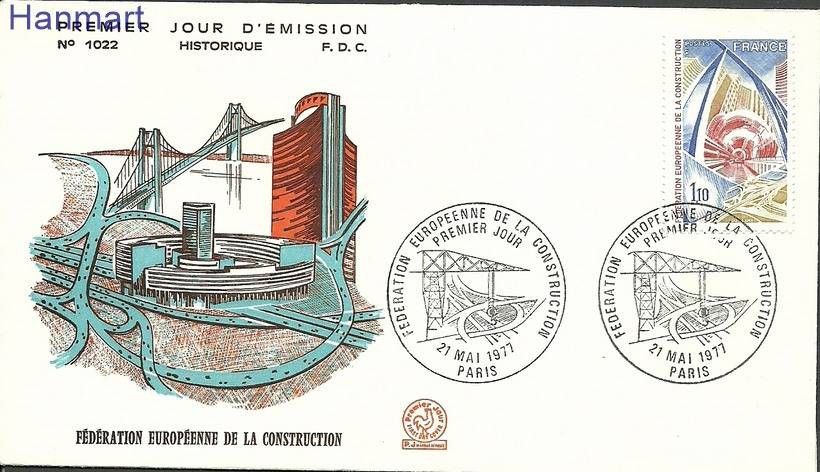 Znaczek Francja 1977 Mi 2030 FDC