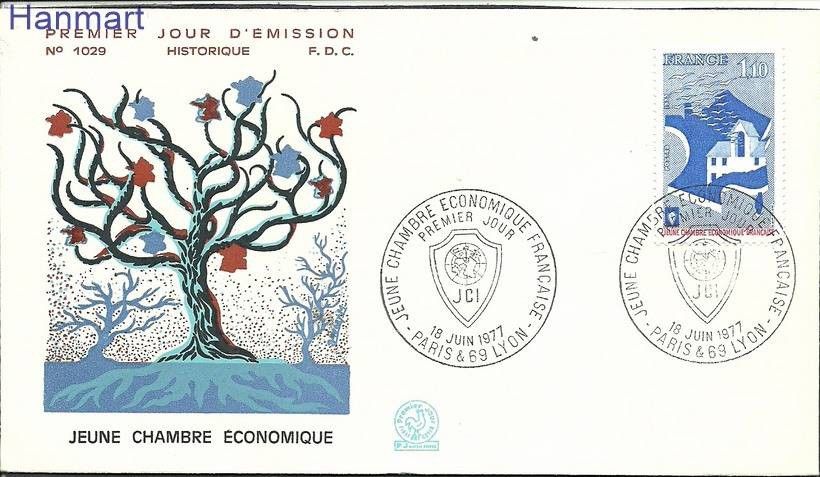 Znaczek Francja 1977 Mi 2037 FDC