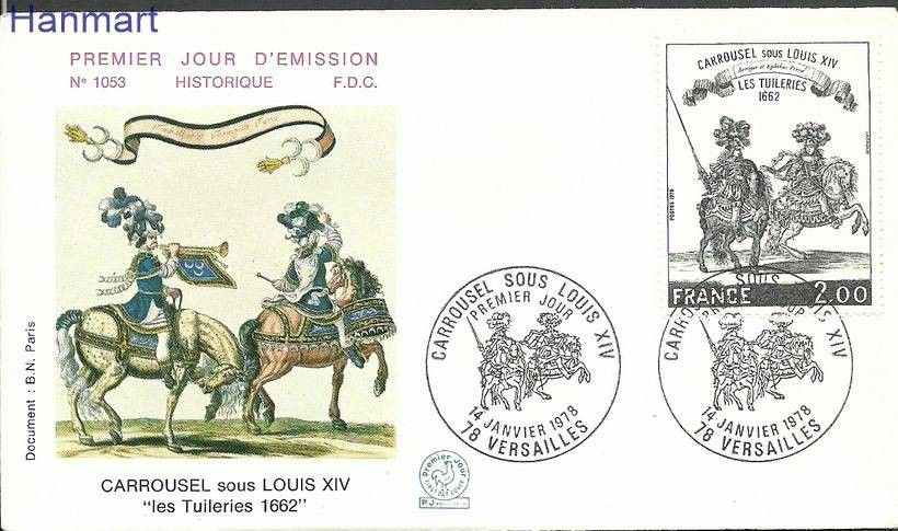Znaczek Francja 1978 Mi 2062 FDC