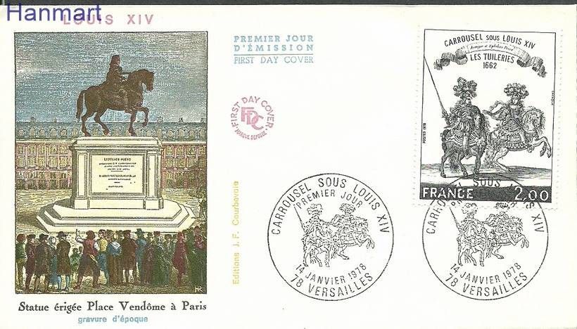 Znaczek Francja 1978 Mi 2062 FDC