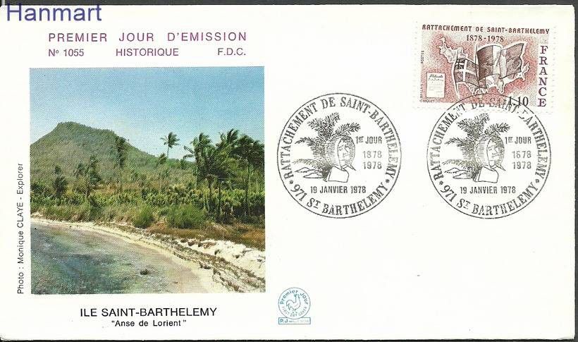 Znaczek Francja 1978 Mi 2067 FDC