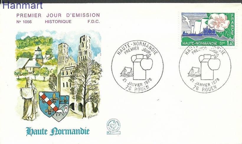 Znaczek Francja 1978 Mi 2069 FDC