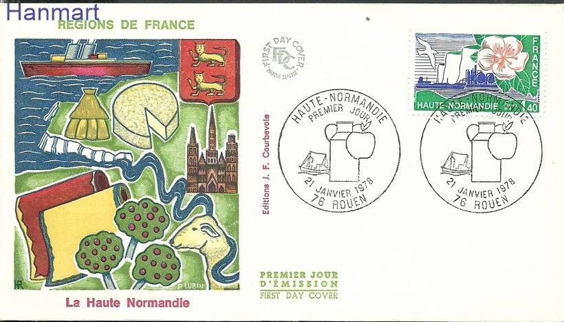 Znaczek Francja 1978 Mi 2069 FDC