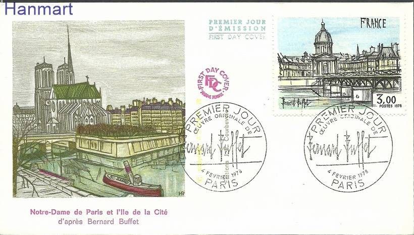 Znaczek Francja 1978 Mi 2070 FDC