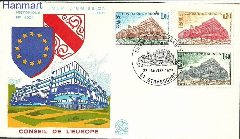 Znaczek Francja 1977 Mi die20-22 FDC