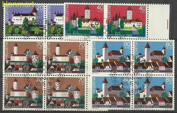 Znaczek Szwajcaria 1979 Mi 1156-1159 Stemplowane