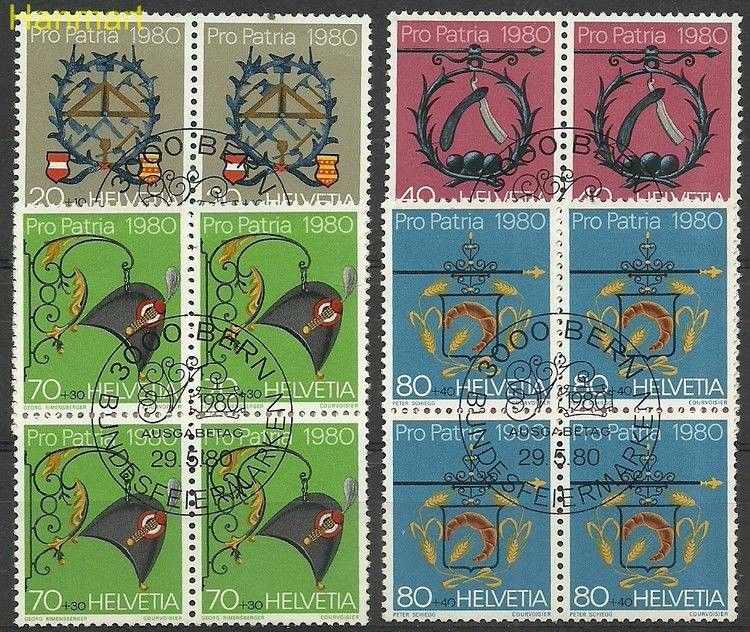 Znaczek Szwajcaria 1980 Mi 1176-1179 Stemplowane
