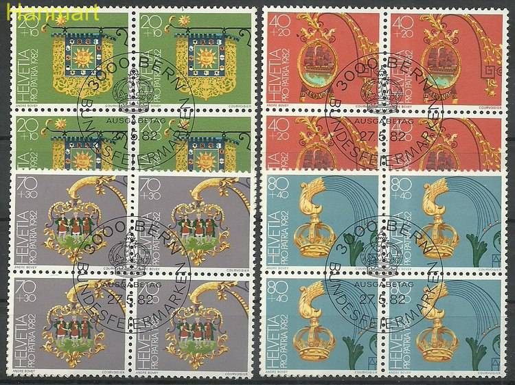 Znaczek Szwajcaria 1982 Mi 1223-1226 Stemplowane