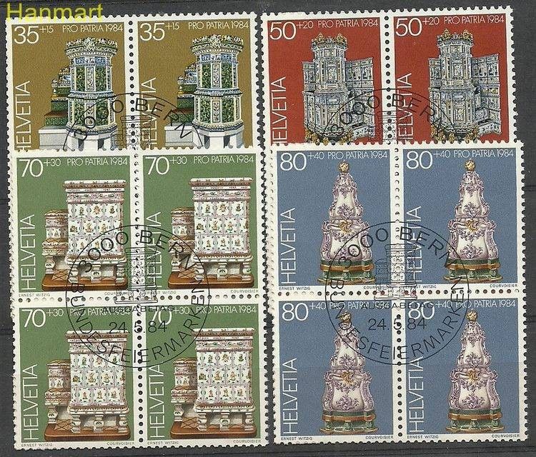 Znaczek Szwajcaria 1984 Mi 1272-1275 Stemplowane
