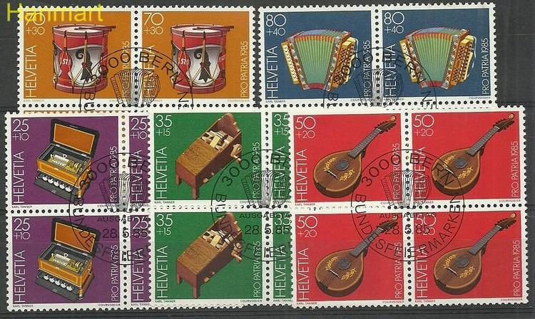 Znaczek Szwajcaria 1985 Mi 1296-1300 Stemplowane