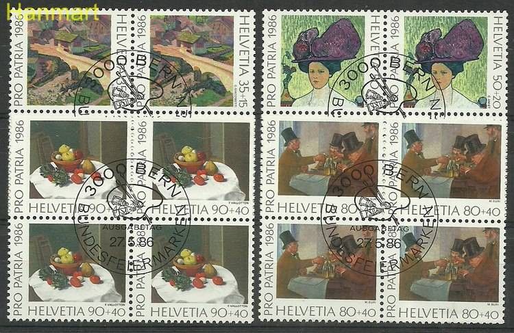 Znaczek Szwajcaria 1986 Mi 1317-1320 Stemplowane