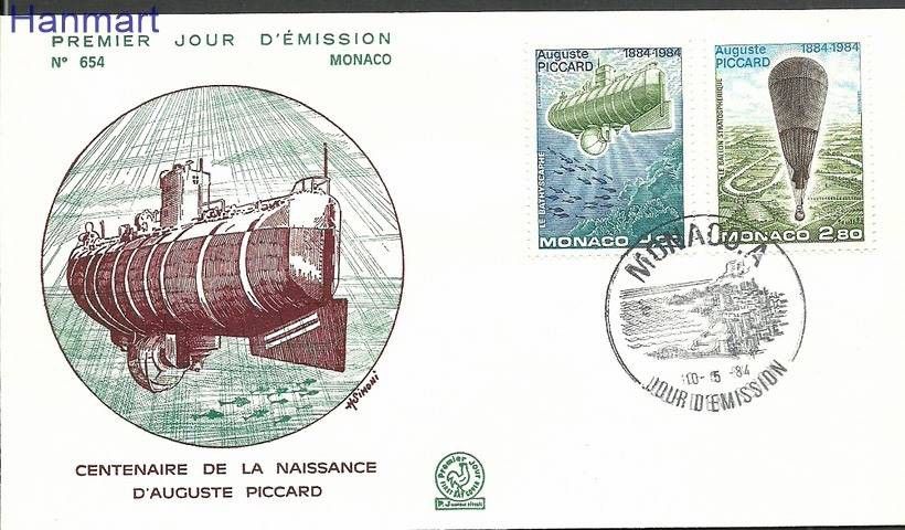 Znaczek Monako 1984 Mi 1631-1632b FDC