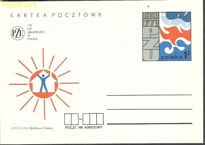 Znaczek Polska 1973 Fi Cp 572 Całostka pocztowa