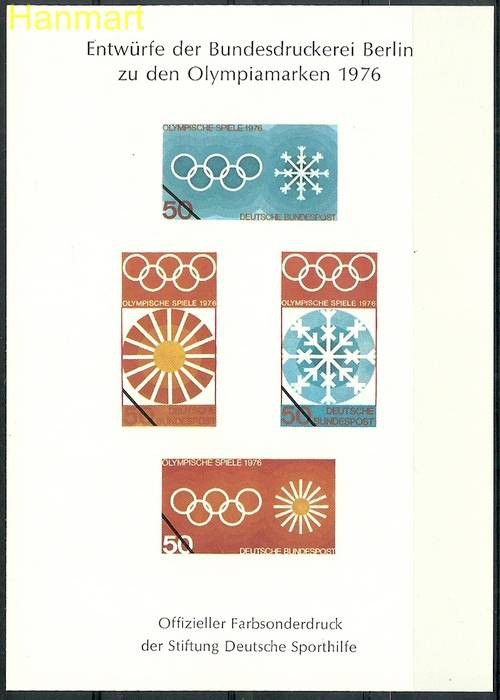 Znaczek Niemcy 1976 Mi abo1976IO II Czyste **