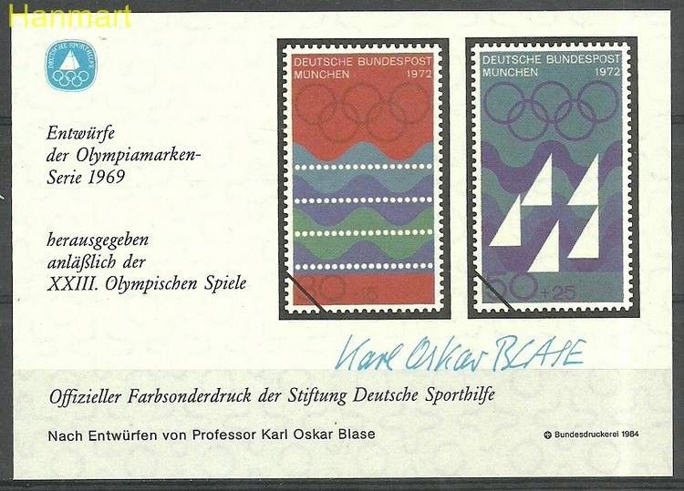 Znaczek Niemcy 1984 Mi abo1976Monachium Czyste **